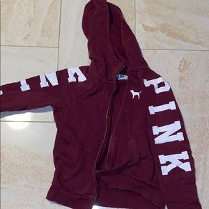 Burgundy Zip Up